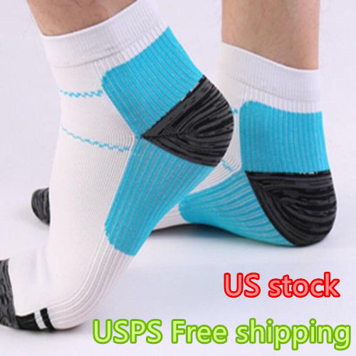 Compression Socks Plantar Fasciitis Arch Ankle Running Support Mens Womens S-XL