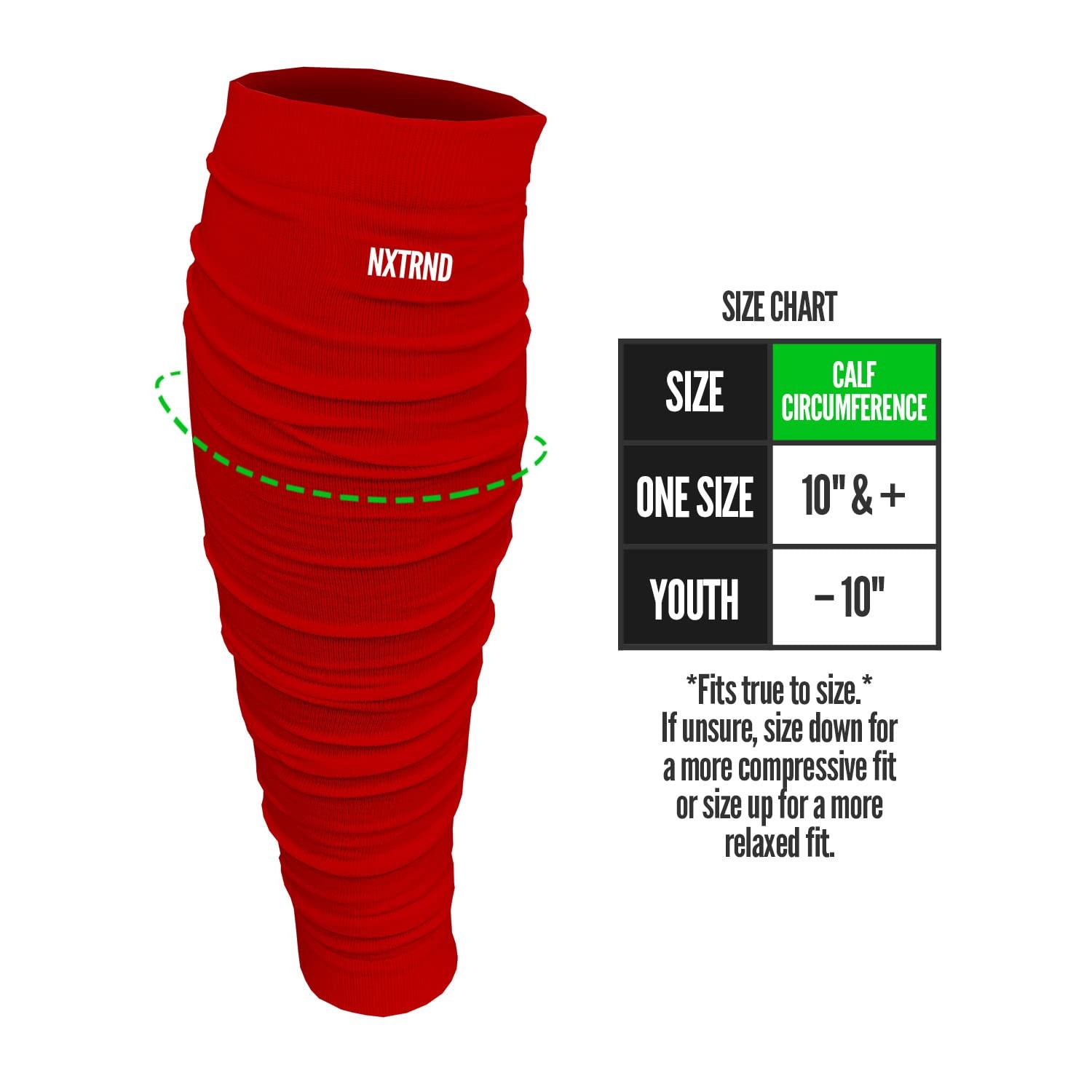 Nxtrnd Football Leg Sleeves Calf Sleeves for Men Boys Sold as a Pair Sport