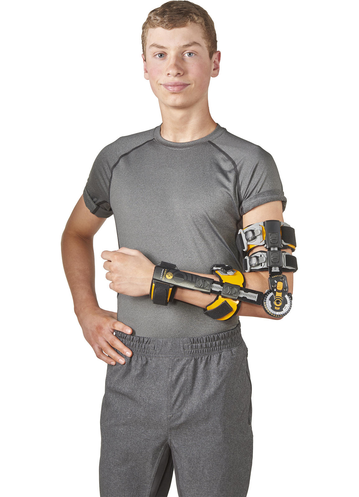 Corflex Contender Post-Op Elbow Brace ROM Hinged Sling Support Adjustable Fit