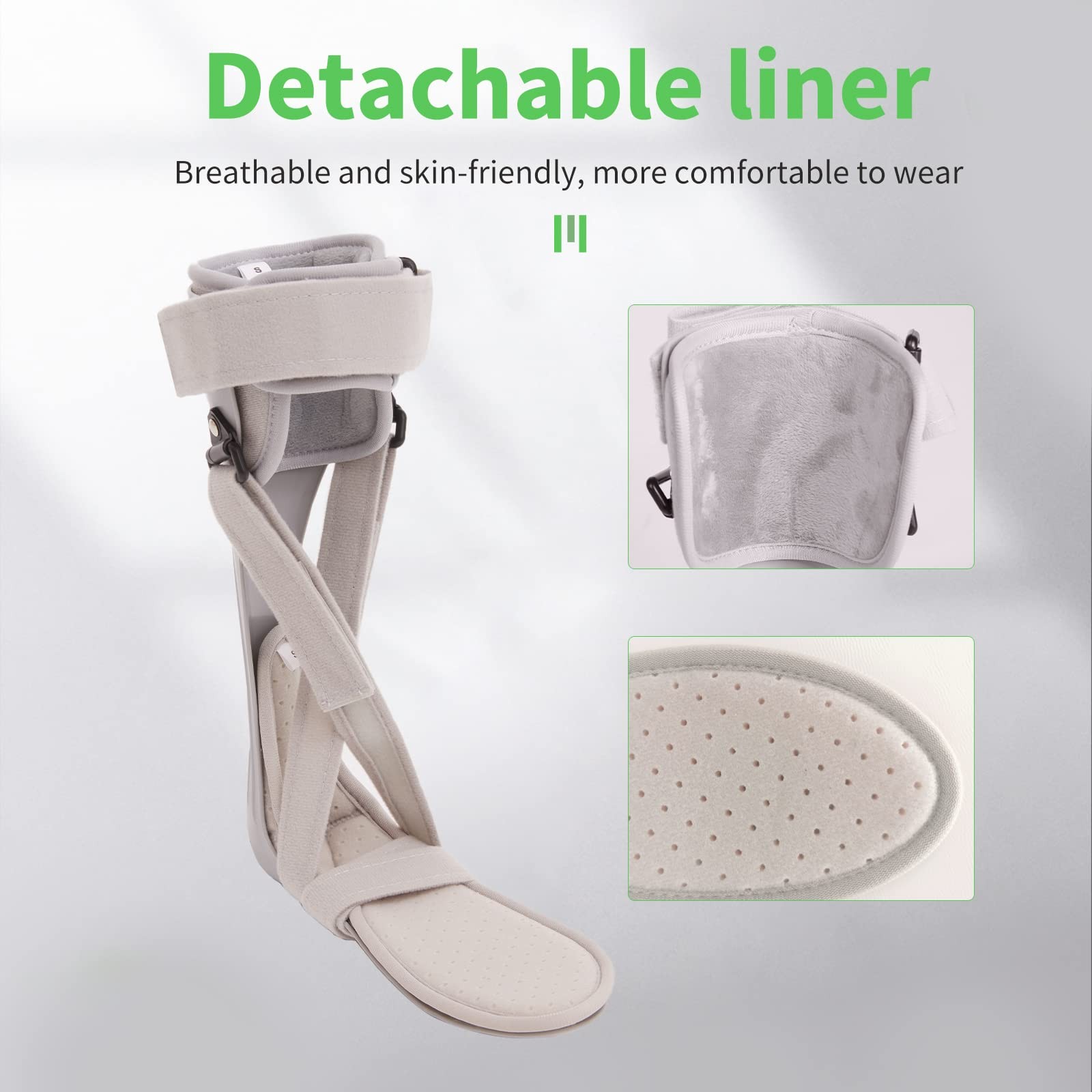 GHORTHOUD AFO Foot Drop Brace Splint L-Left Comfort for Stroke Hemiplegia