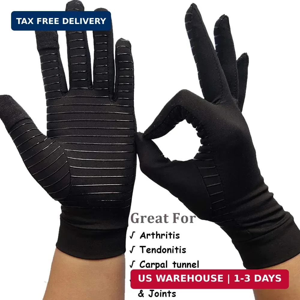 Full Finger Arthritis Gloves Copper Infused Compression Gloves for Arthritis