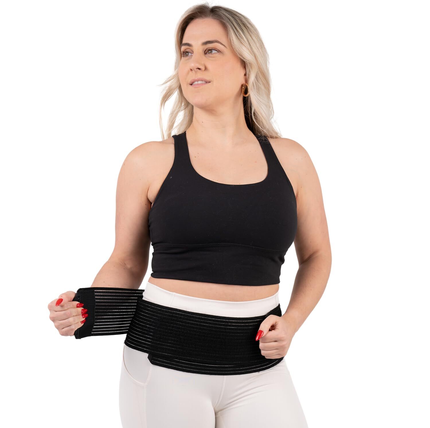 3-in-1 Sacroiliac Pelvis Belt Postpartum Back Support & Hip Shrinker Black Pl…