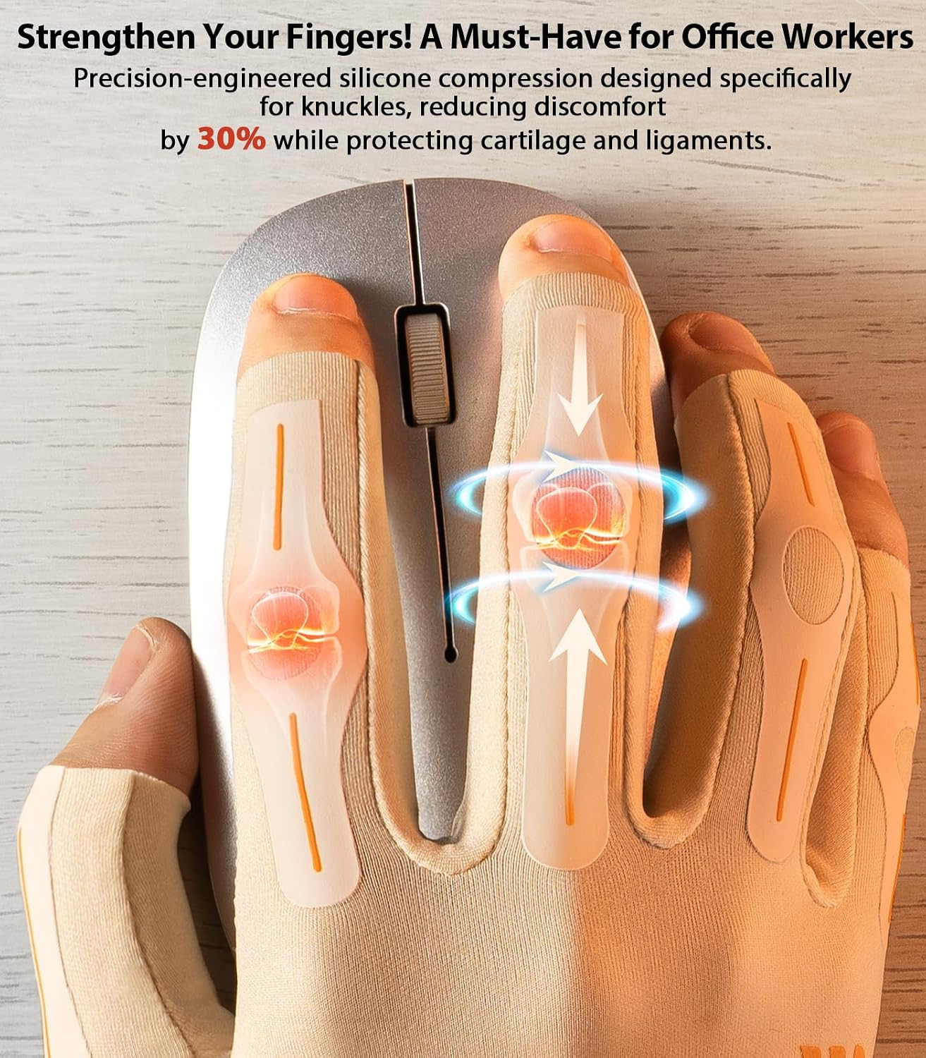 Targeted Compression Arthritis Gloves for Women Men Fingerless | Carpal Tunnel R