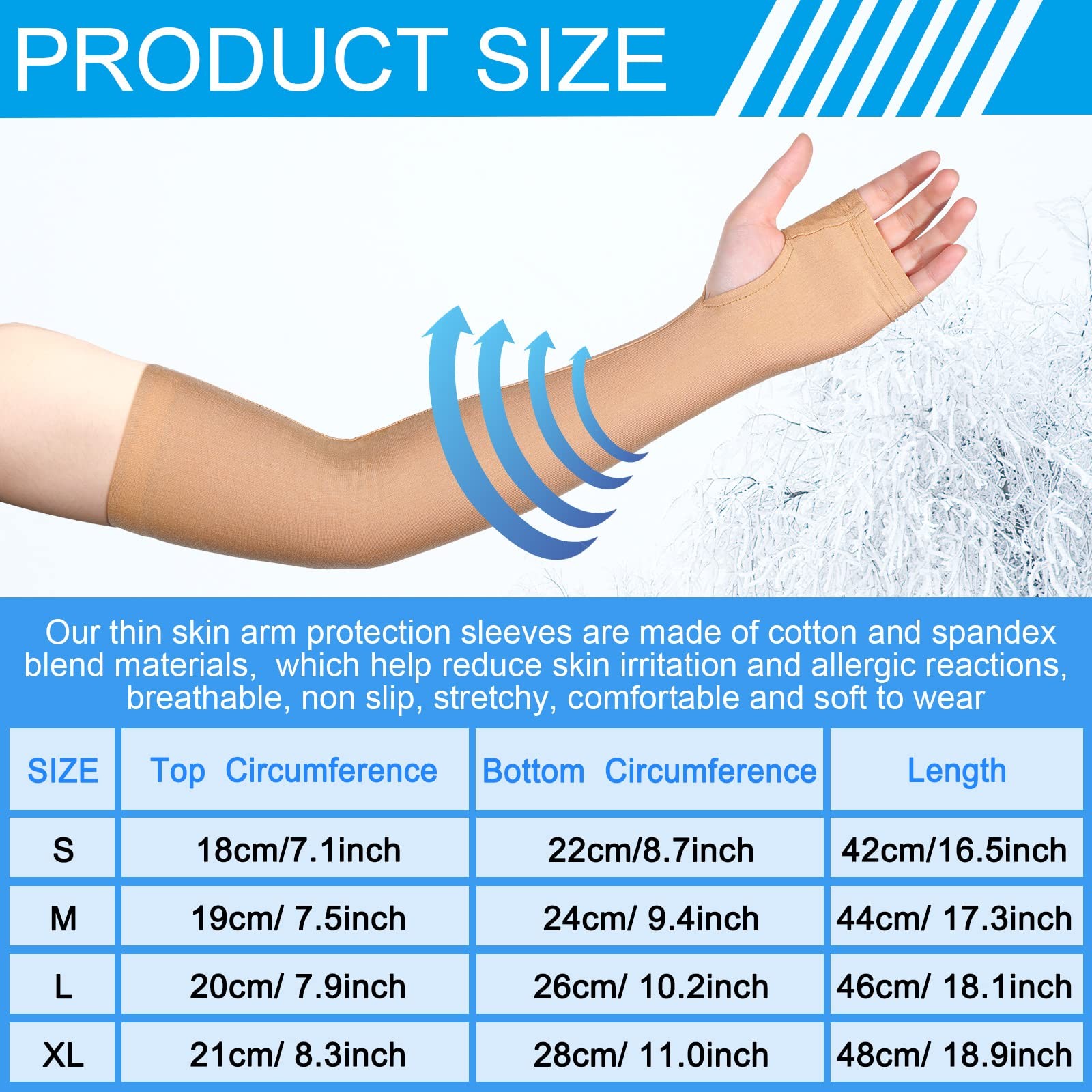 2 Pairs Elderly Skin Protection Sleeves Arm Protector for Thin Skin Bruising …