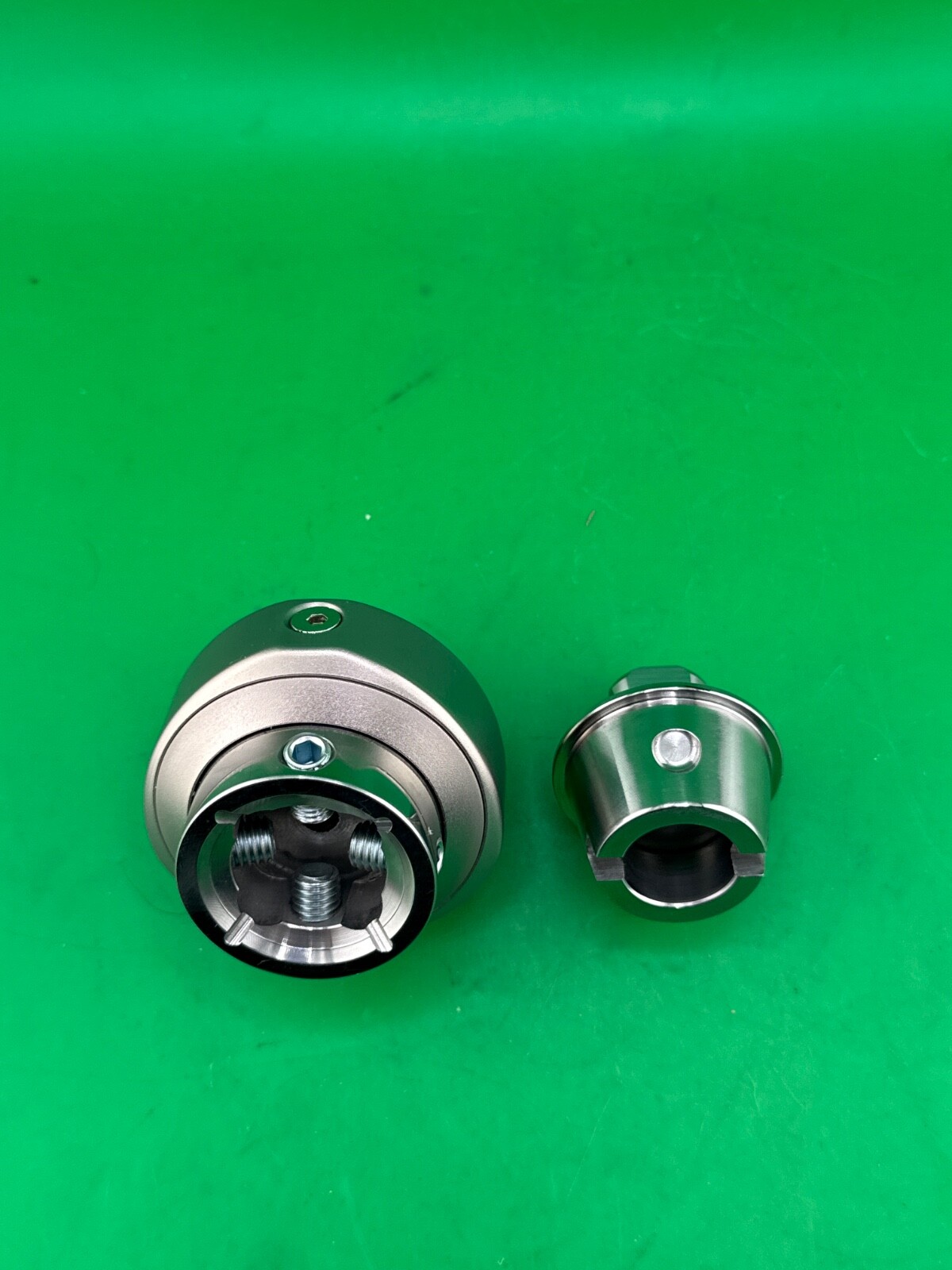 Prosthetic quick change release adapter w/ extra male pyramid insert. New