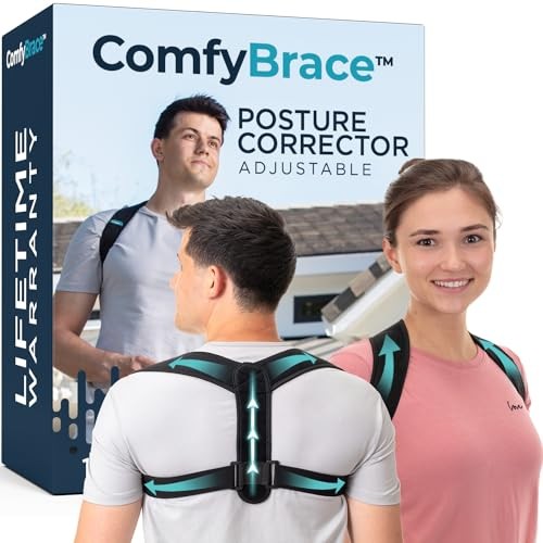 ComfyBrace Posture Corrector-Back Brace for Men and Women- Fully Adjustable