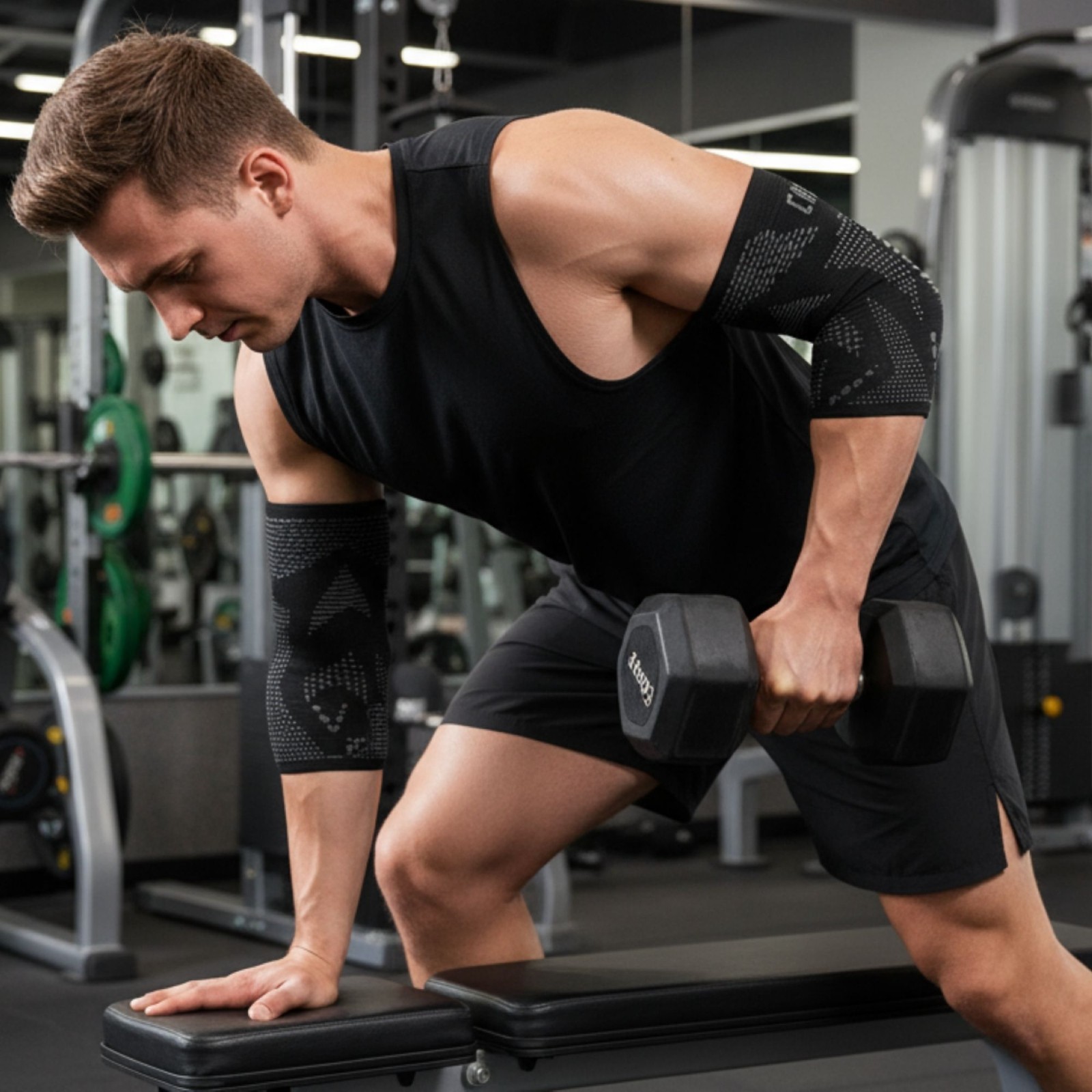 2 Pcs Elbow Brace Compression Support Sleeve Fit Arthritis Tendonitis Joint Pain
