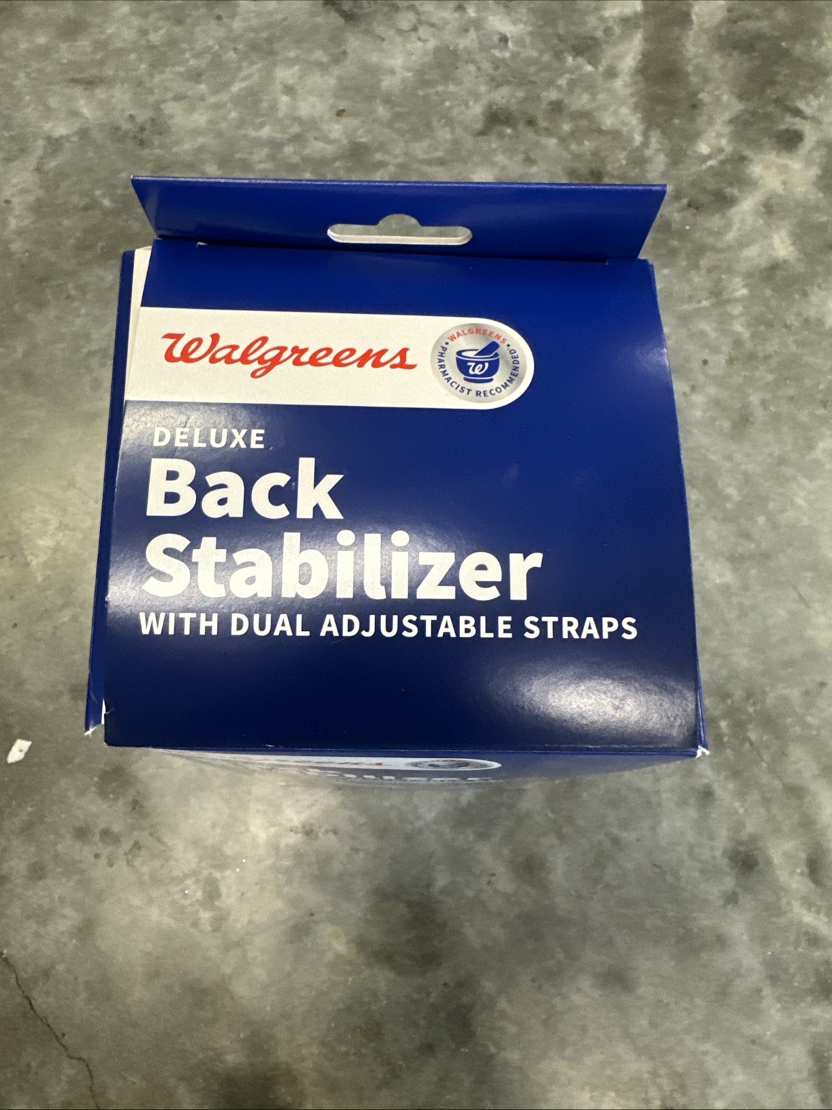 Walgreens Deluxe Back Stabilizer Support Belt Dual Adjustable Straps Size S/M