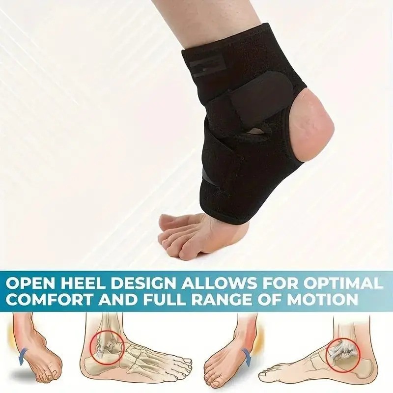 Adjustable Ankle Brace Compression Support Sleeve for Running Sports Foot Brace*