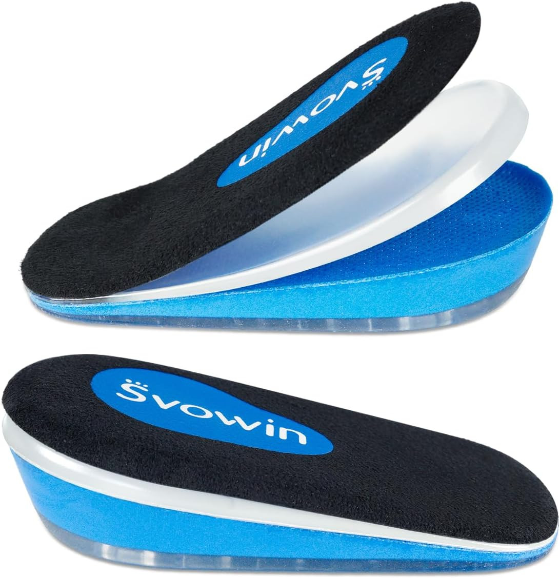 Svowin 3 Layers Adjustable Heel Wedge Lift for Leg Length Discrepancies, Height