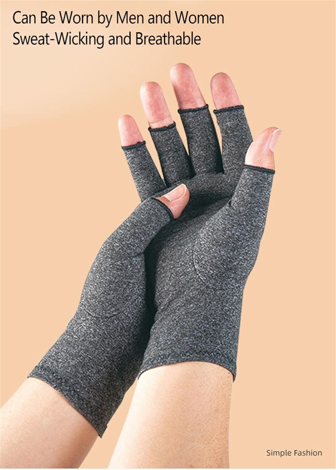 1/2 Pairs Copper Arthritis Compression Gloves Hand Support Joint Pain Relief