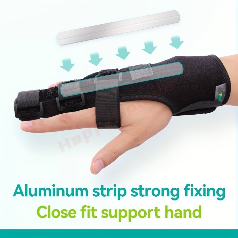 Breathable Comfort Finger Splint Dual-Finger Support Adjustable Left Right Hand