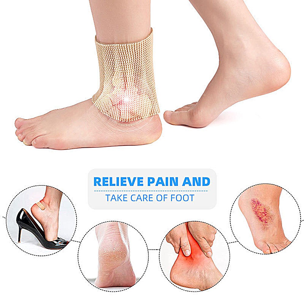 Ankle Gel Sleeves Padded Skate Socks Ankle Protection For Hockeys Roller OY