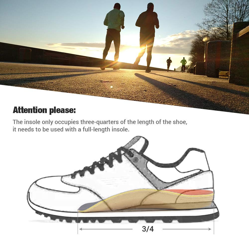 Plantar Fasciitis Insoles for Men Women,Orthotic Inserts 3/4 Length