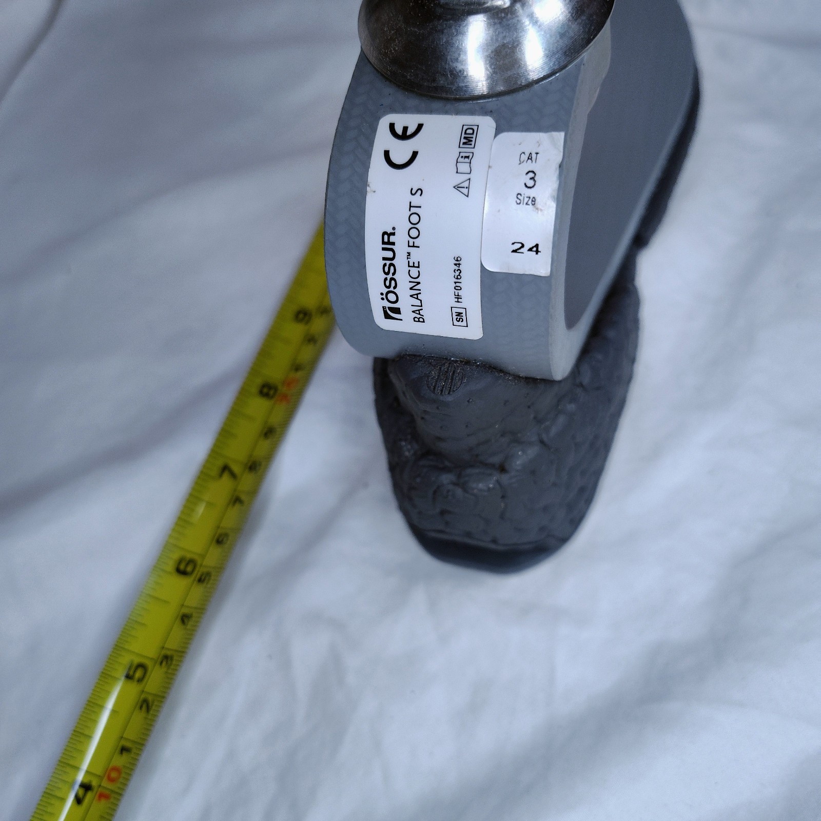 Ossur Balance Foot S Cushioned Prosthetic Lightweight Split Toe sz 24 CAT 3 Rt
