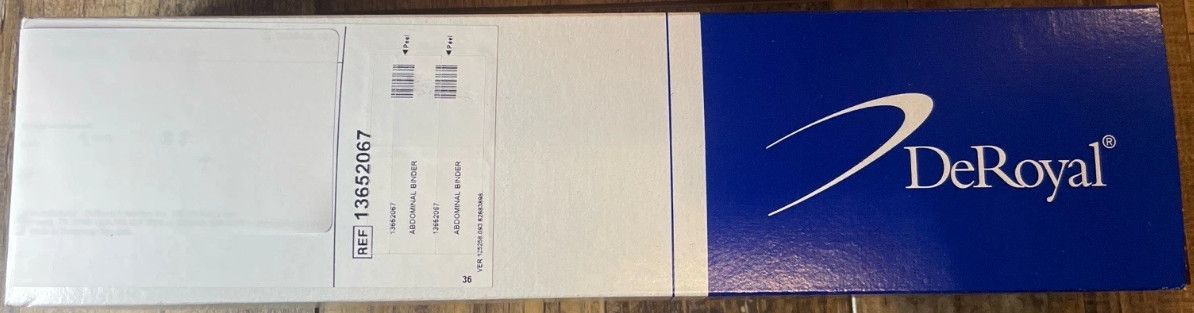 READ DeRoyal Abdominal Binder M/L 46–62” REF 13652067 Support Wrap NO BOX