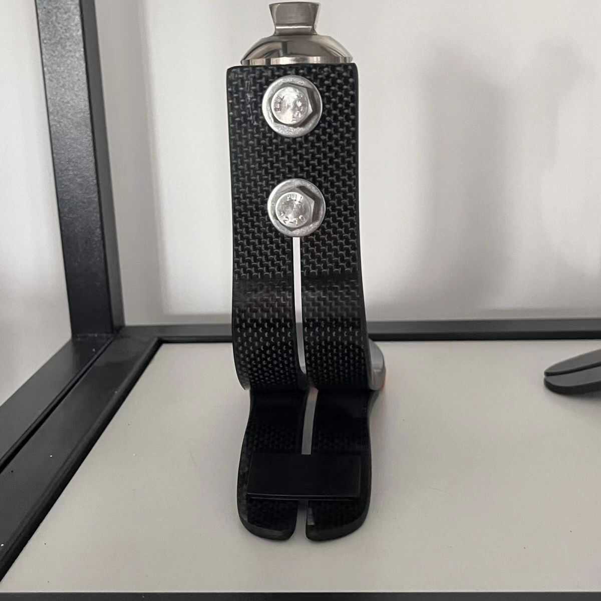 Carbon Fiber Prosthetic Foot Kit w/ Shell, Sock & Forefoot Pad 22-28cm L/R
