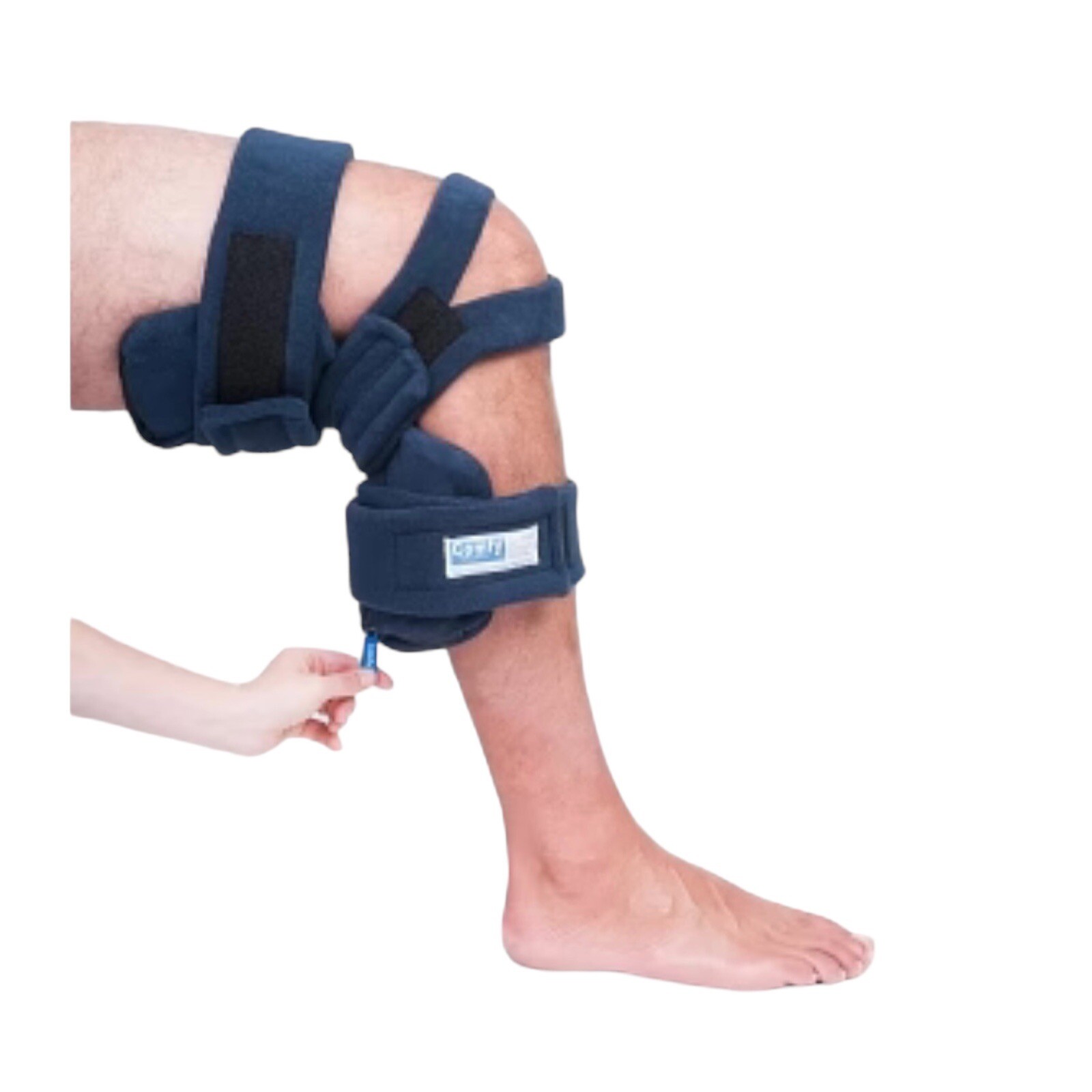 COMFY LOCKING KNEE ORTHOSIS – BLUE – ADJUSTABLE – CONTRACTURE – LK-101