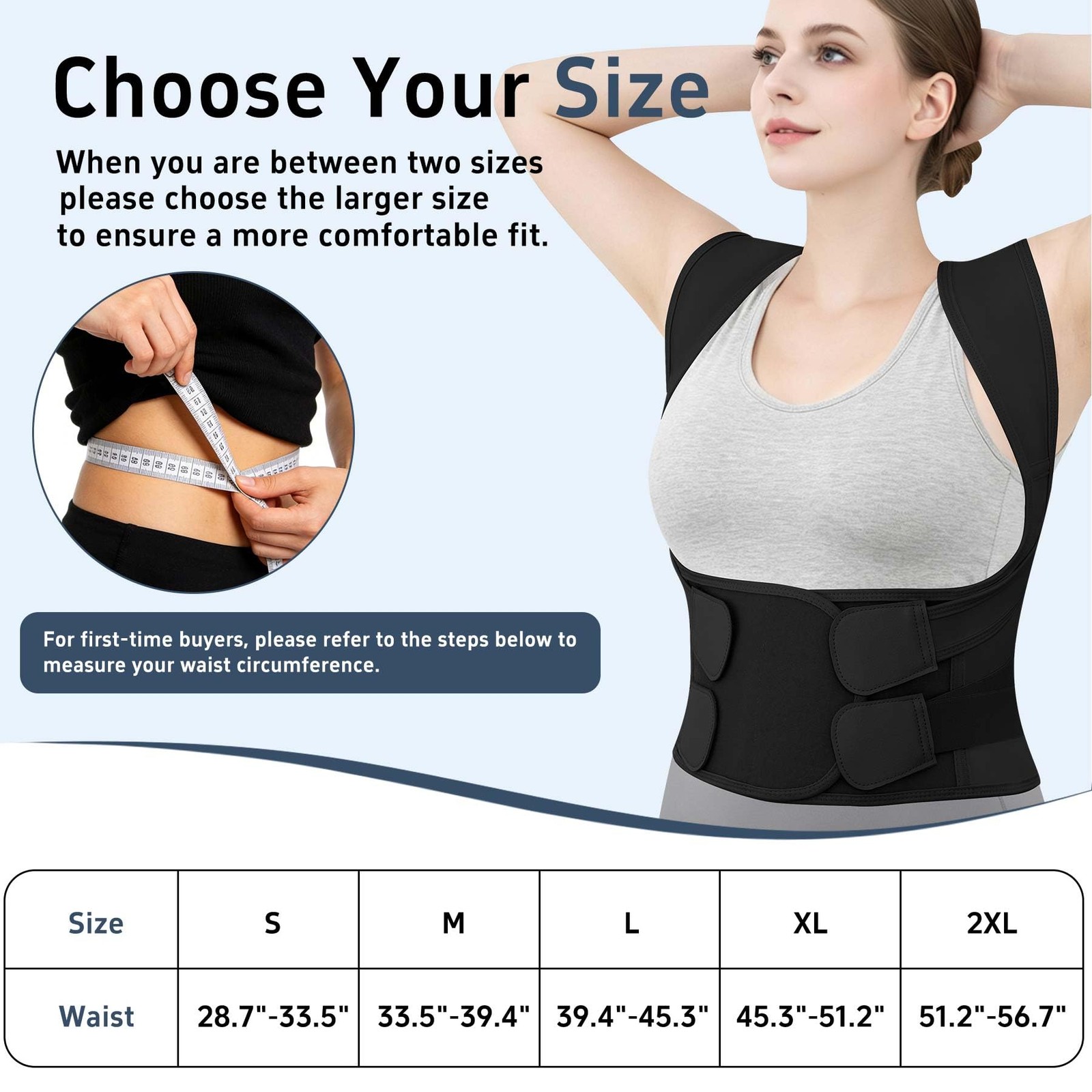 Posture Corrector for Women and Men, Adjustable Back Brace with Shoulder Supp…