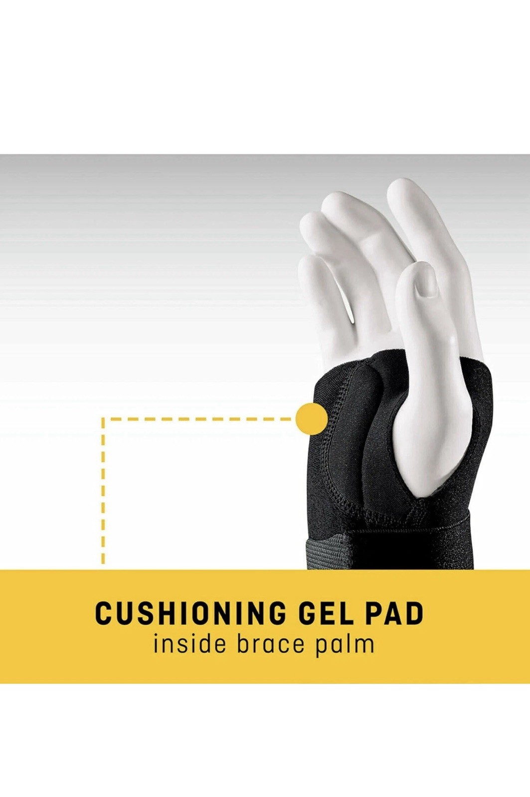 Futuro Wrist Compression Stabilizing Brace Left Hand (Black) Small/Medium