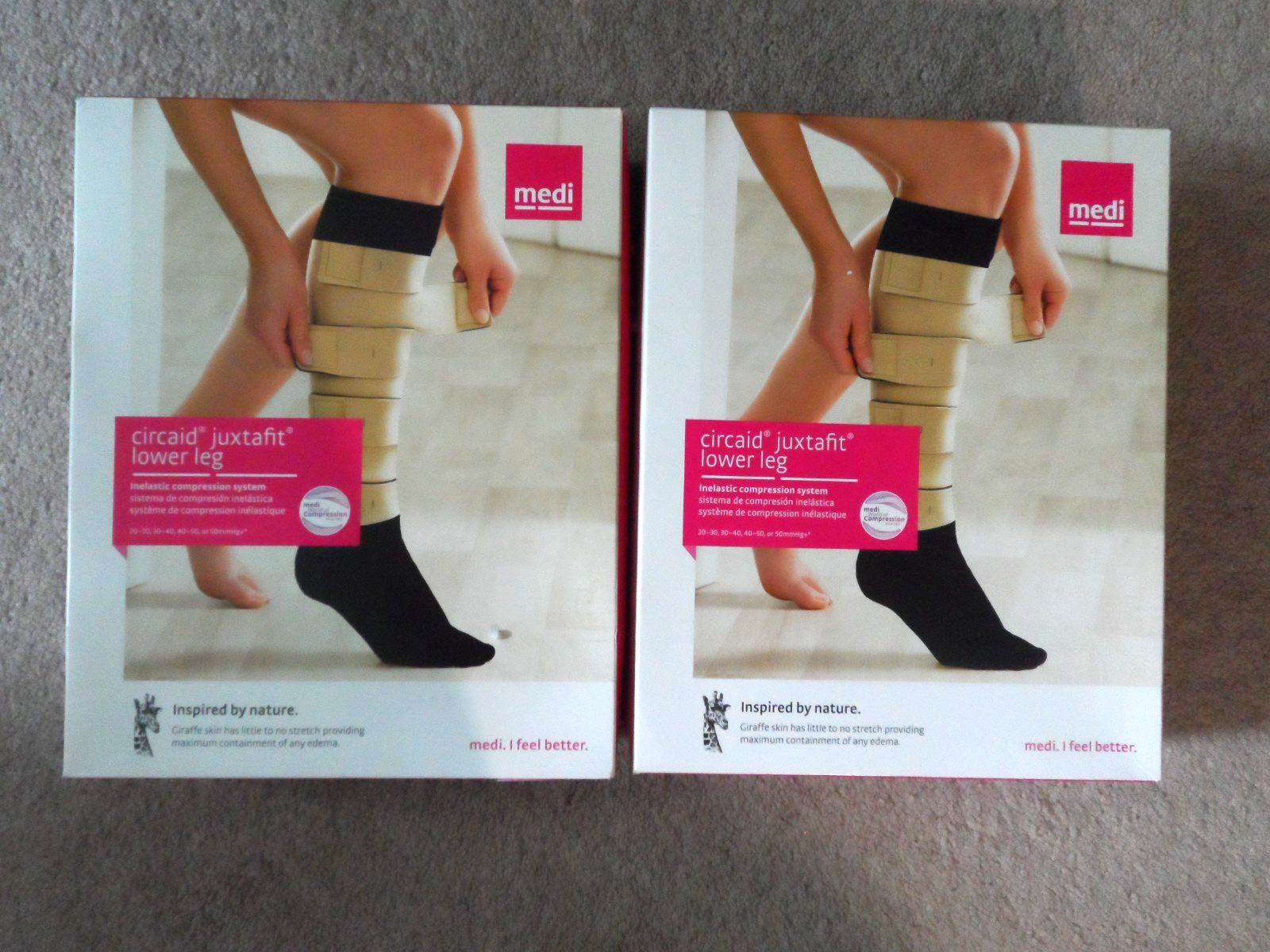 2 Medi Circaid Juxtafit Lower Leg Inelastic Compression System 36cm Medium Long