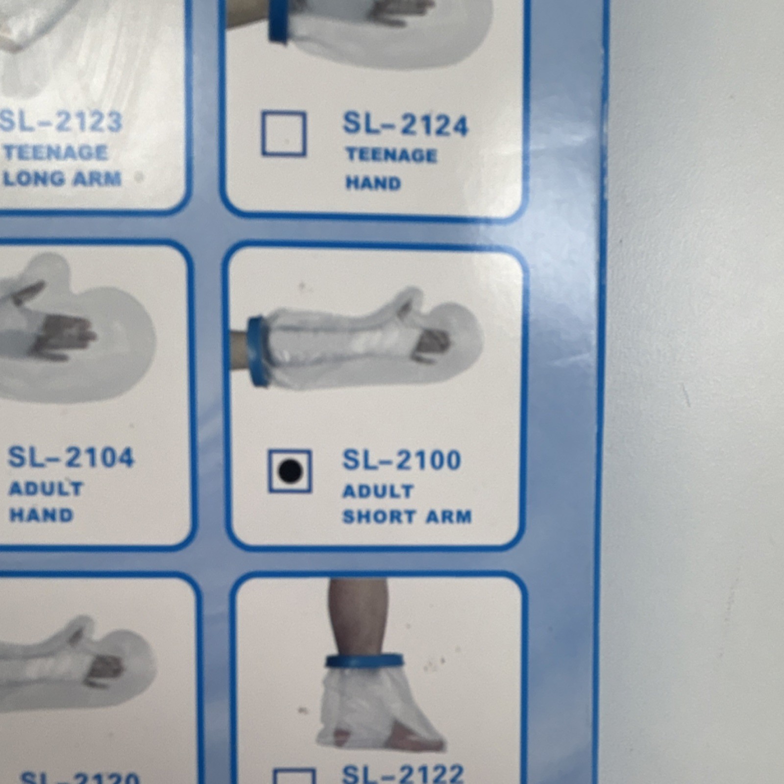Waterproof Reusable Latex Free Cast Protector Adult Short Arm SL-2100