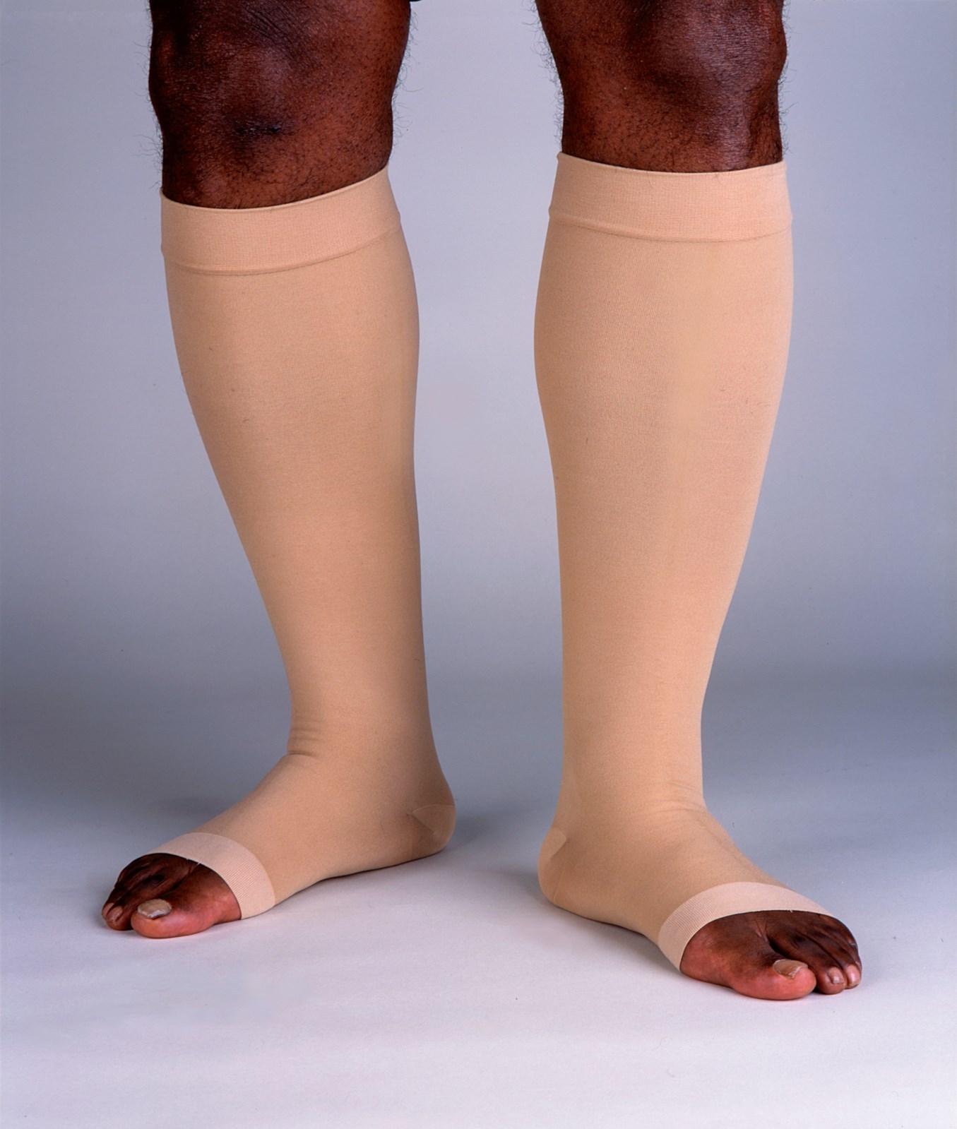 Jobst Relief Compression Knee Stockings 20-30 mmhg Supports Open Toe Silicone