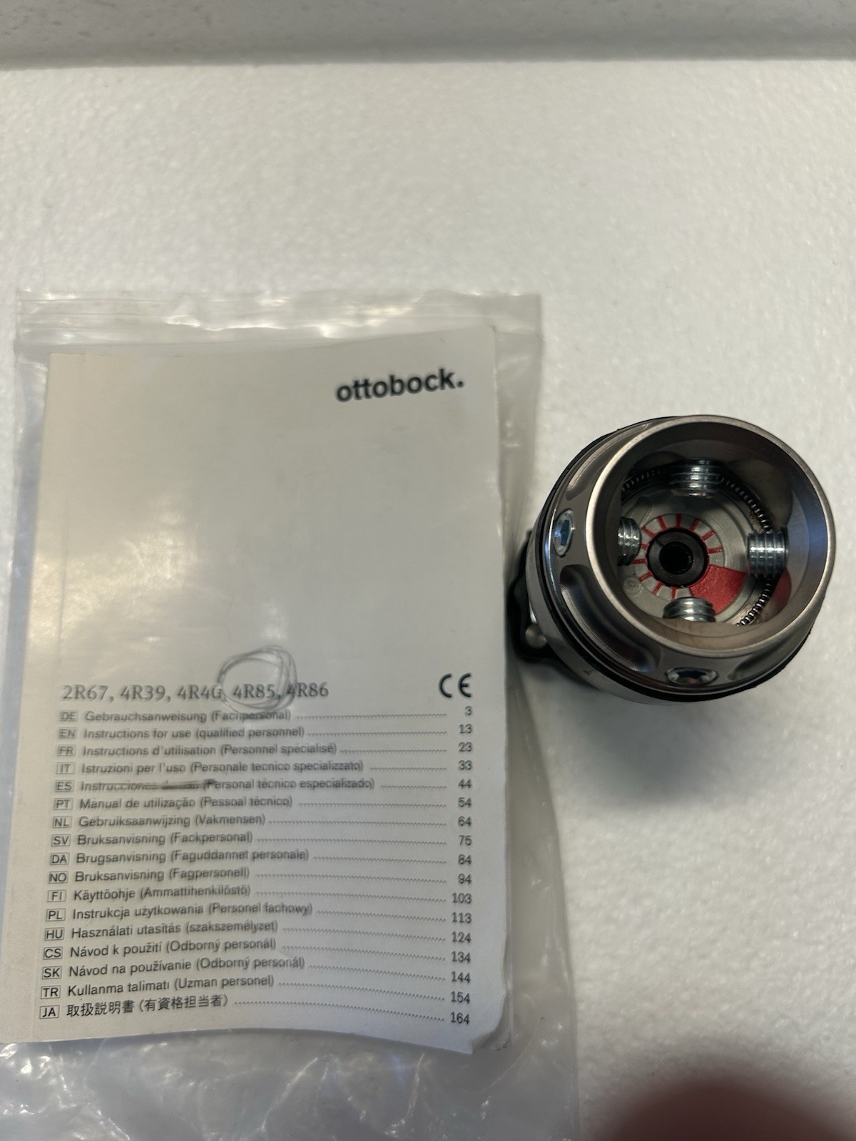 Ottobock 4R85 Torsion Adapter 30 mm Tube Inox Modular Rotator Black/Silver