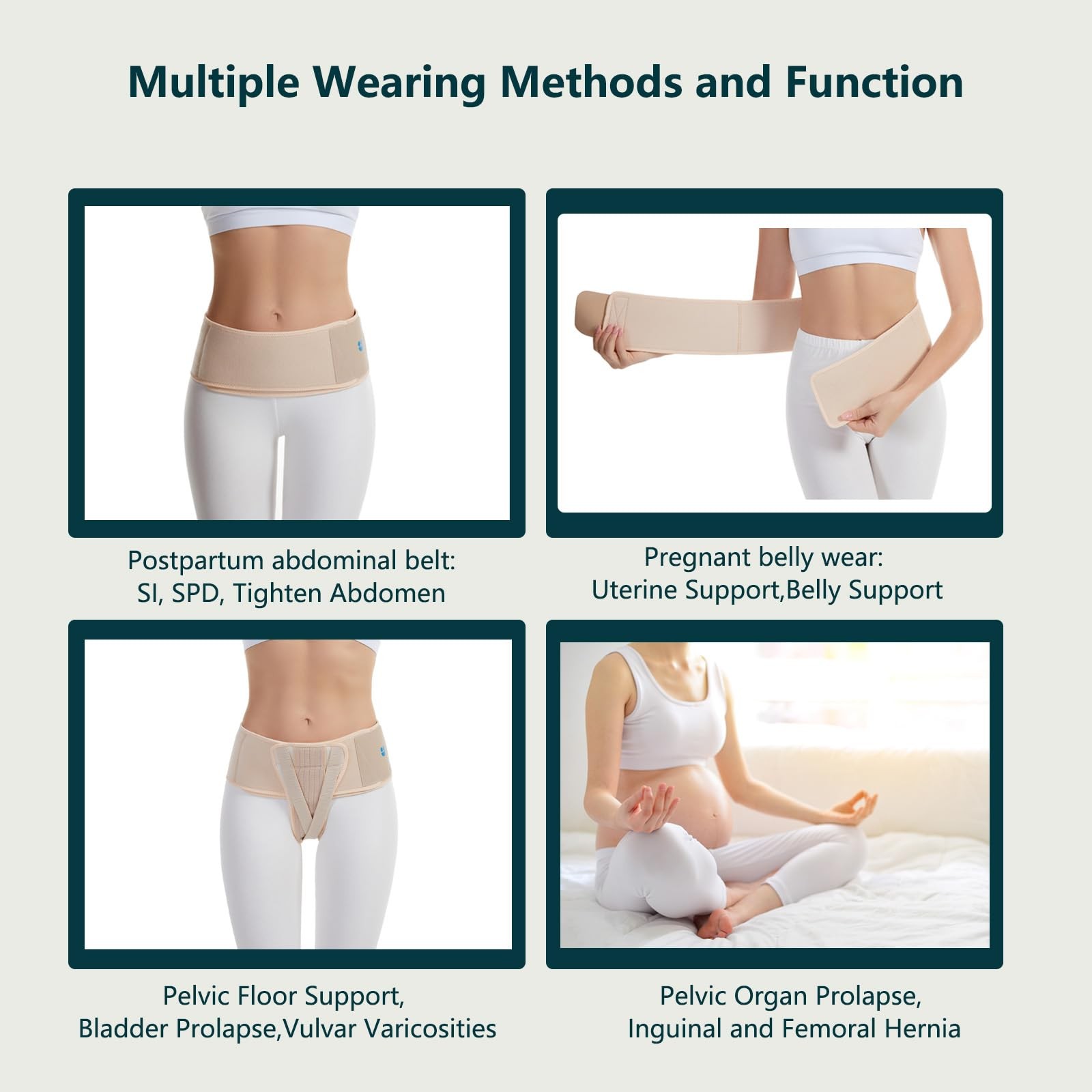 Pelvic Support Belt for Bladder, Uterine Prolapse, Postpartum Relief