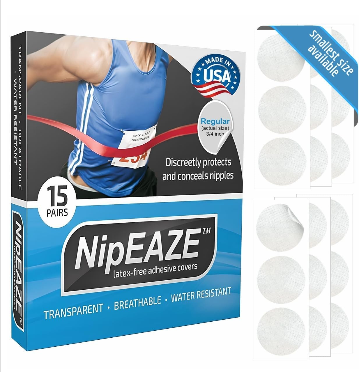 The Sports Nipple Covers – Patented & Proven – Chafing Prevention for Men an…