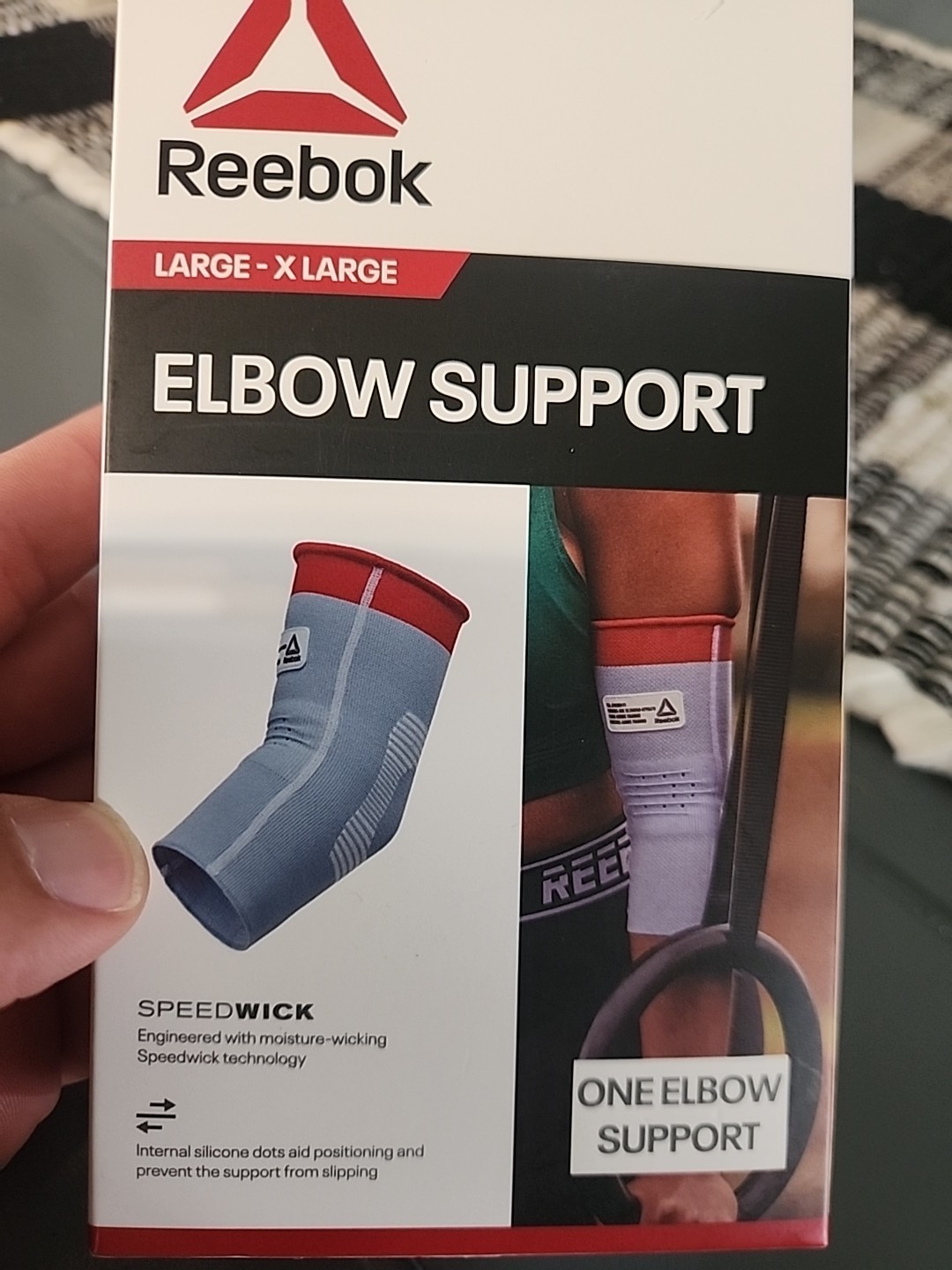 Reebok Elbow Support Sleeve Speedwick Technology Size Large/X-Large L / XL