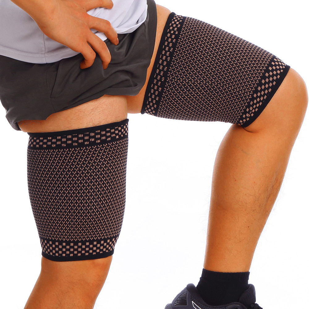 Copper Compression Brace Groin Thigh Sleeve Hip Support Wrap Sciatic Nerve Sport