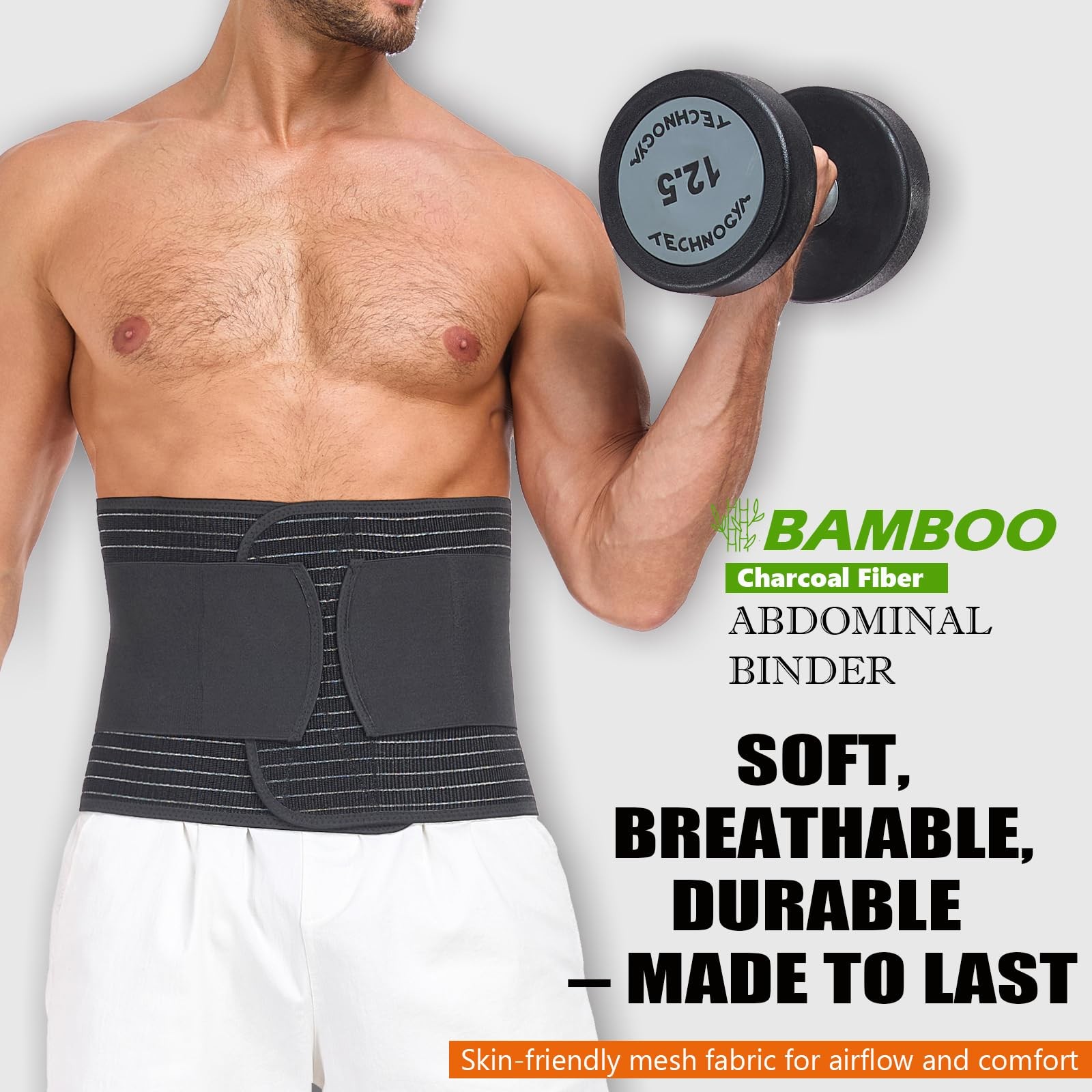 Abdominal Binder for Post Surgery & Postpartum Recovery – Hernia Support Belt