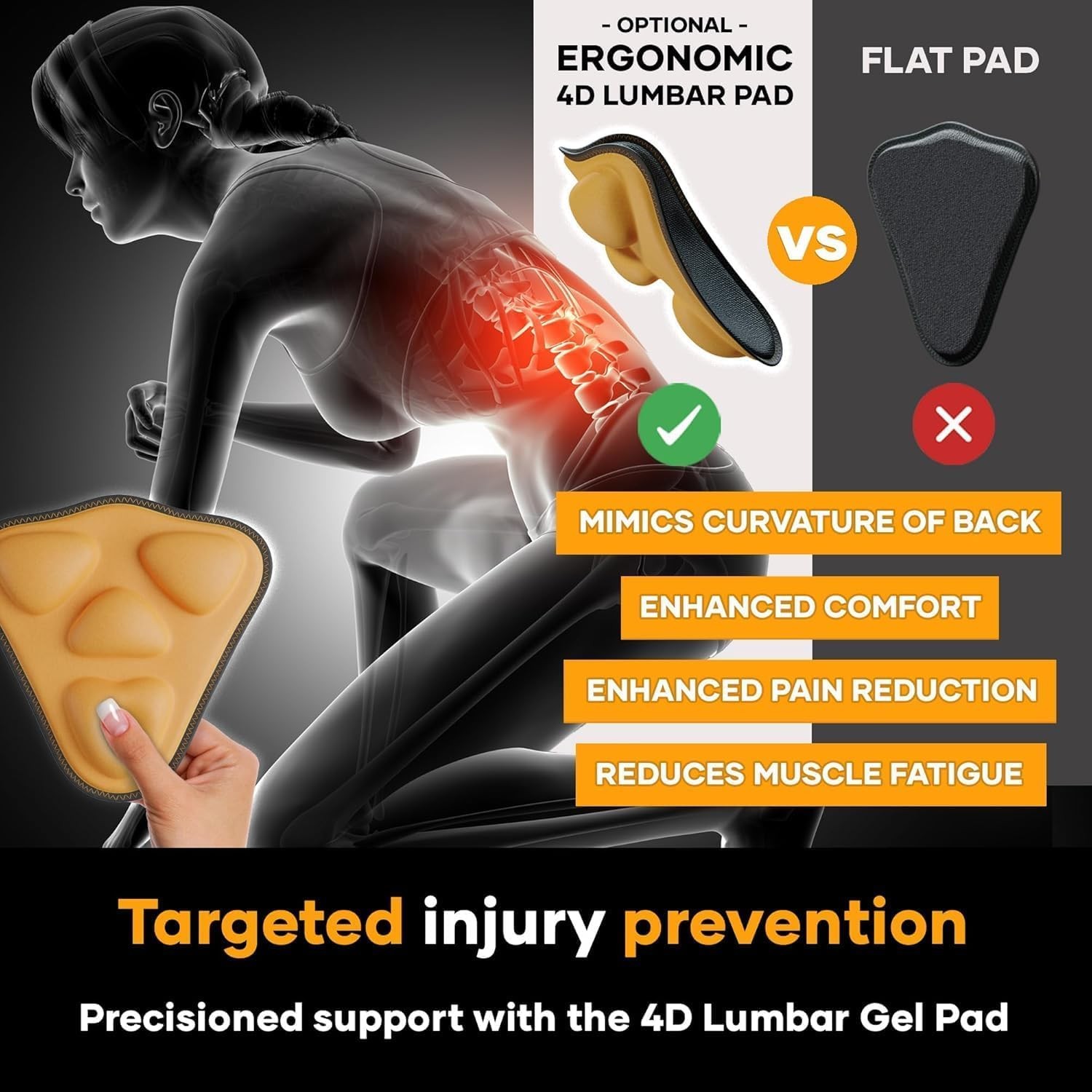PLUS Lower Back Brace for Lifting at Work with Ergonomic Dimensional Lumbar P…