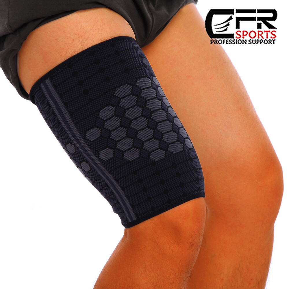 Compression Thigh Hamstring Support Sleeve Brace Sport Upper Leg Pain Relief Gym