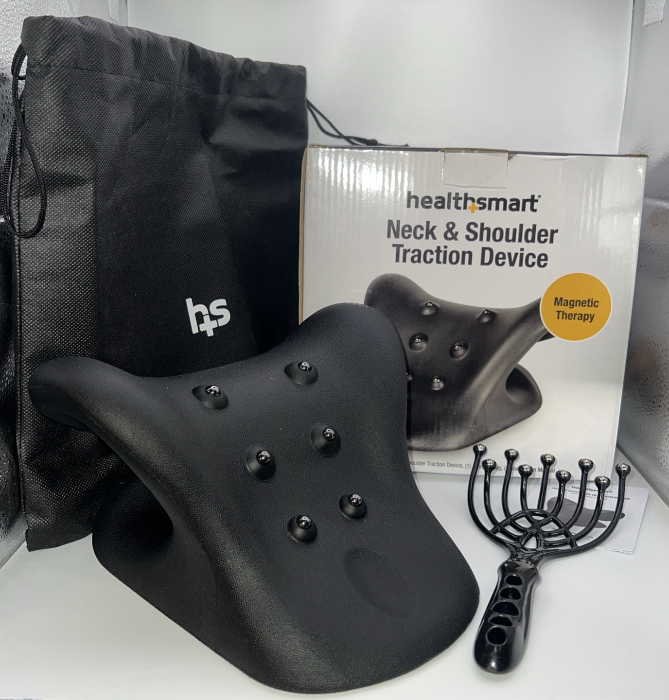 Open Box HealthSmart Neck & Shoulder Traction Device & Relaxer w/ Carrying Bag