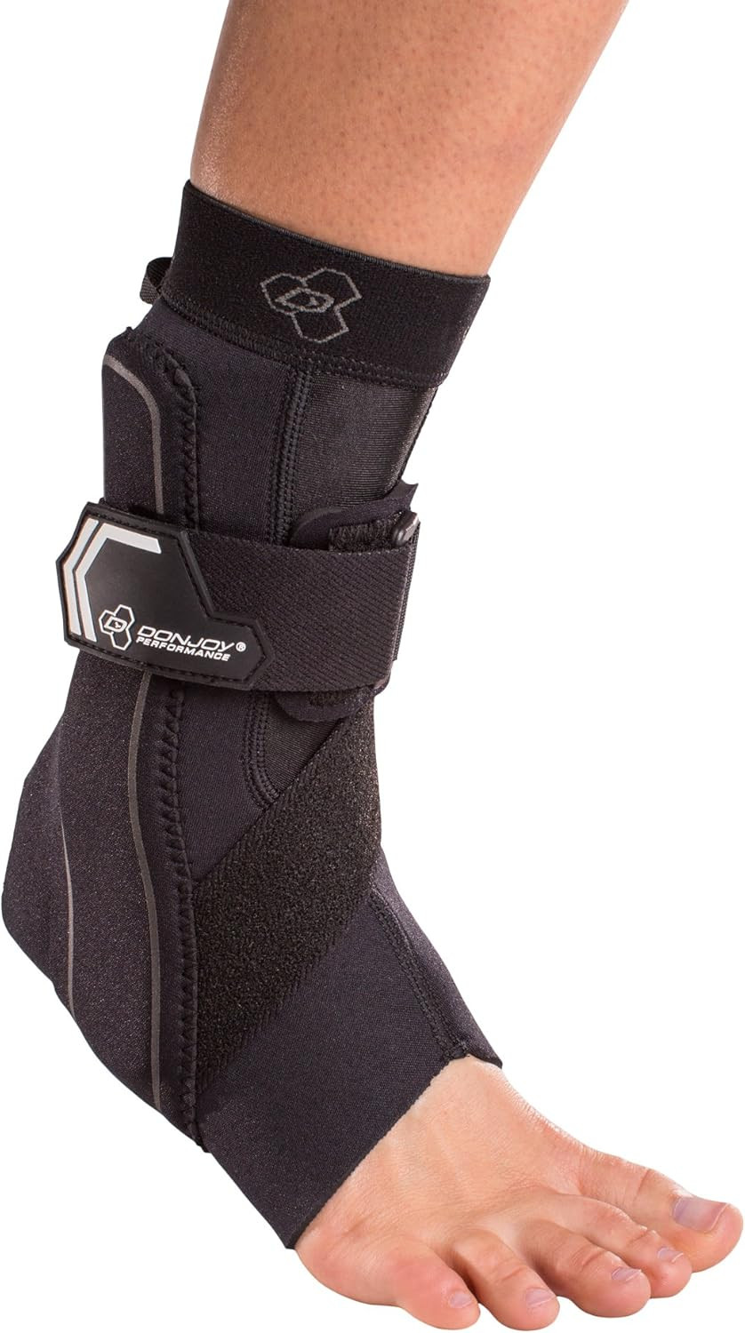 Performance Bionic Ankle Support Brace: Right Foot, Black, X-Large