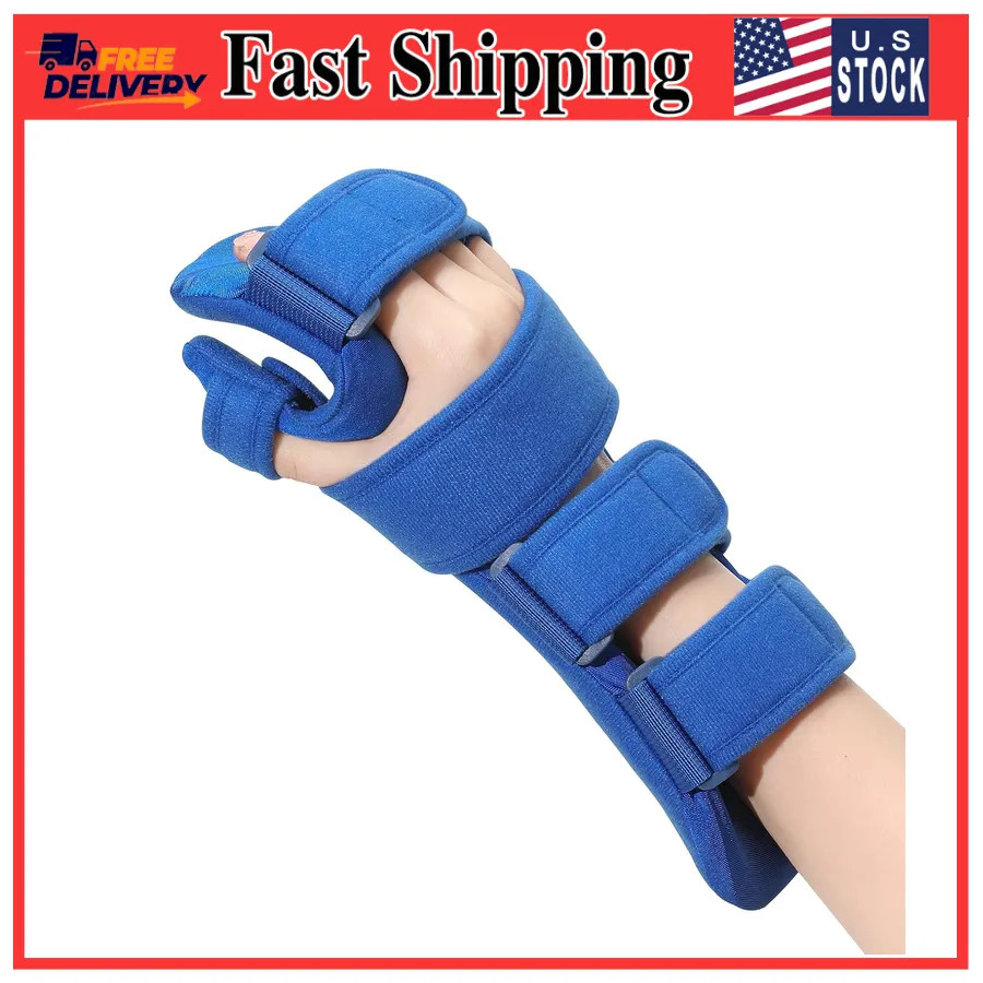 Fanwer Resting Hand Splint Stroke Therapy Support Medium Right Hand