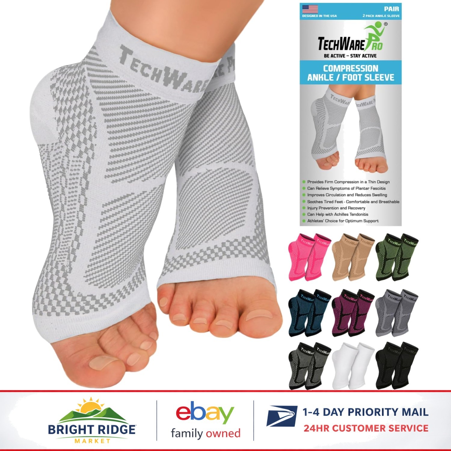 Moisture Wicking Ankle Brace for Men and Women, Ideal for Sports Activities