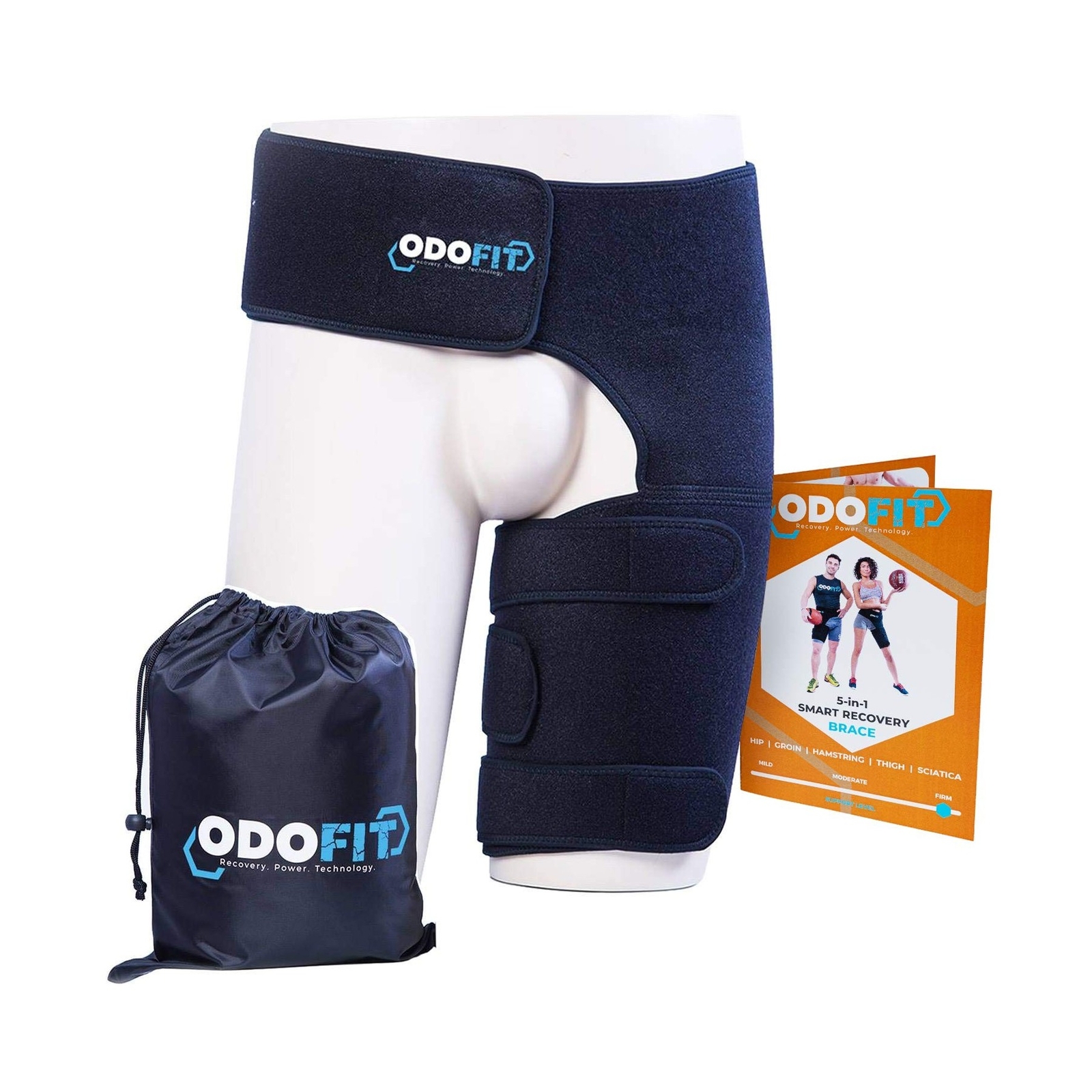 Hip Brace-Groin Wrap for Sciatica Pain Relief Thigh Hamstring Compression Sle…