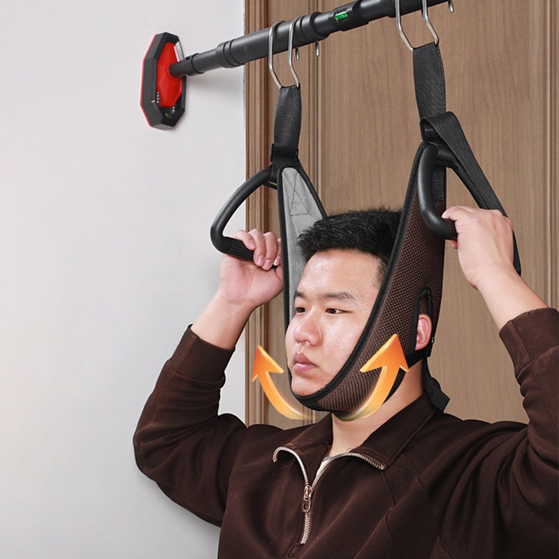 Cervical Vertebra Band Adjustable Neck Stretcher Cervical Disc Pressure Relief.