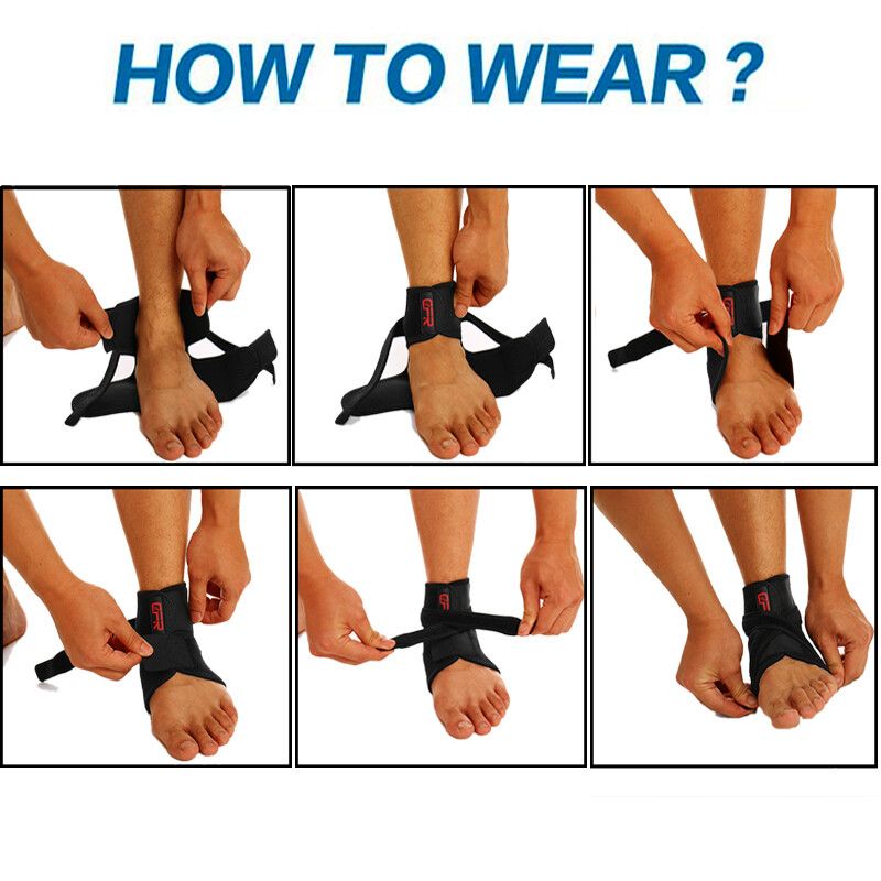 Ankle Brace Support Stabilizer for Left and Right Foot Adjustable Wrap for Ankle