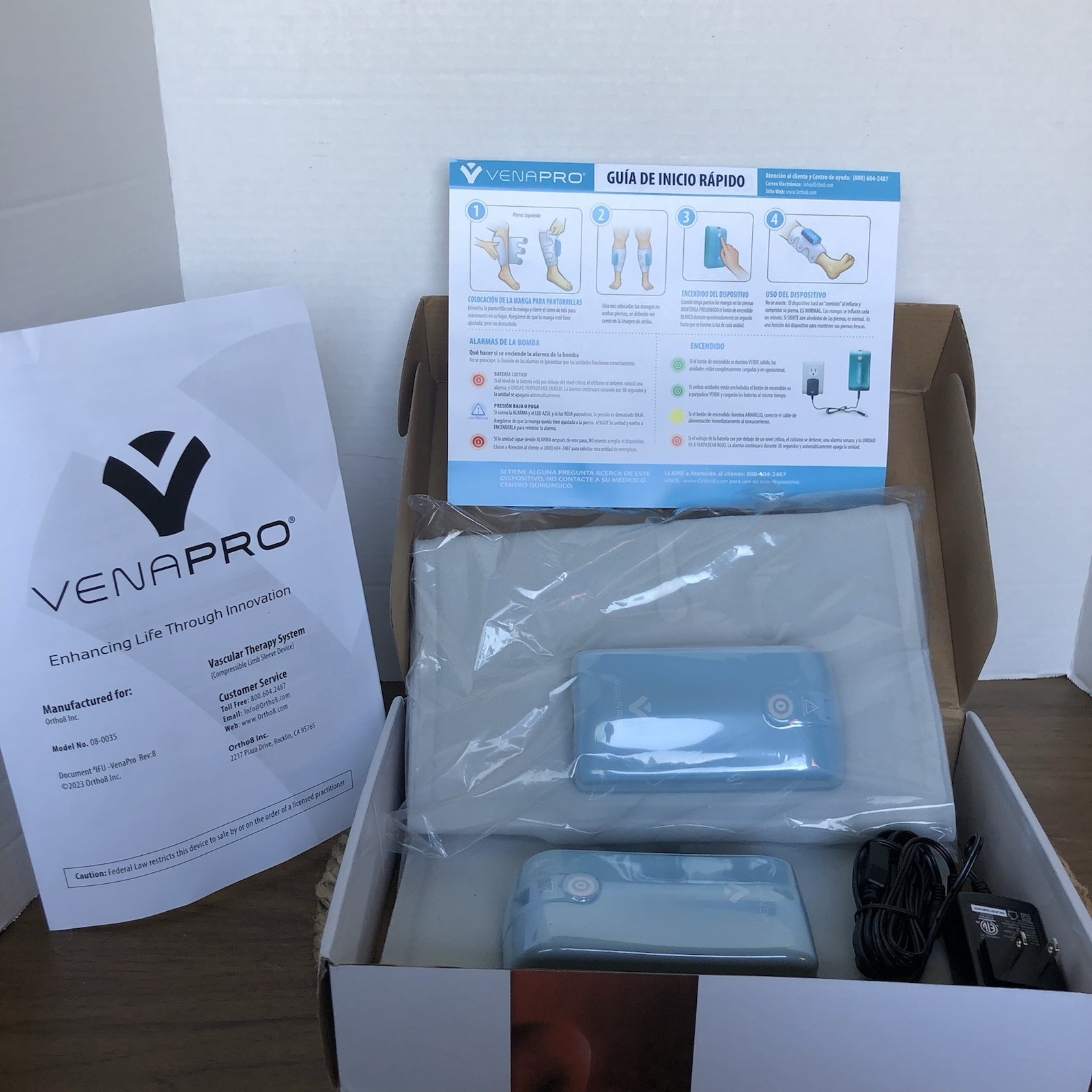 Venapro Dual Leg Compression Air Release One Touch Easy One Touch 08-0035