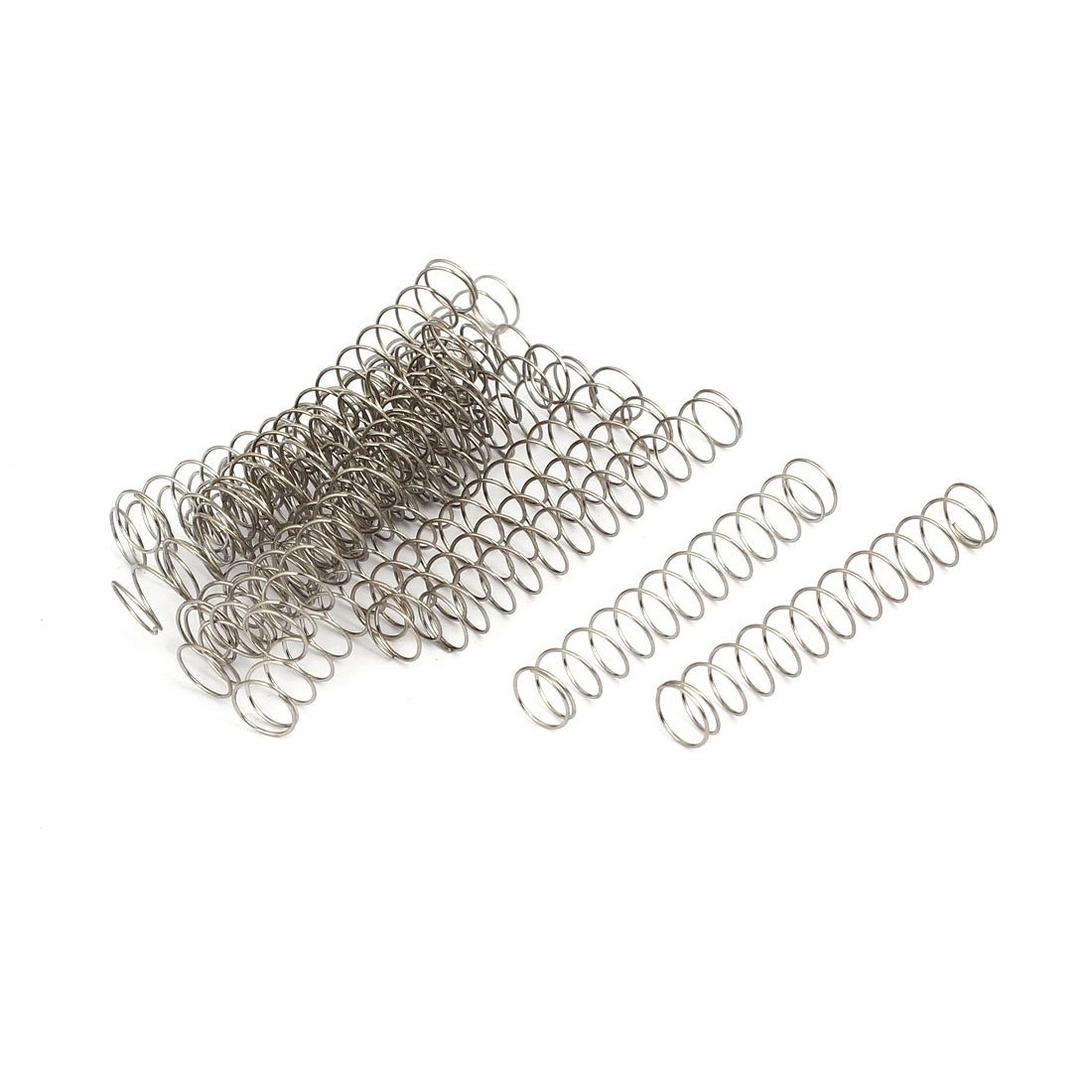 Corrosion-Resistant 304 Stainless Steel Compression Springs, 50mm Length, 20Pcs