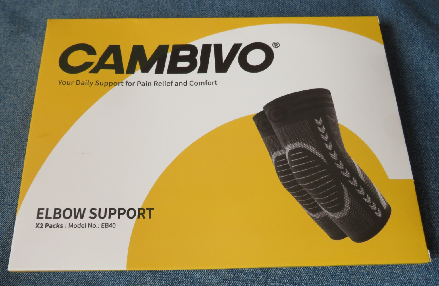 2 Pack Tennis Elbow Brace for Tendonitis and Tennis Elbow,Golfers Elbow, Arm Com