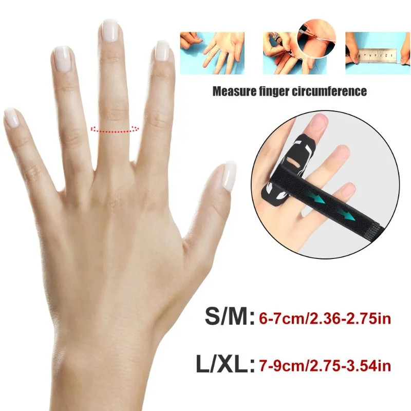 1pc Finger Sleeves Protectors Adjustable Trigger Finger Brace Splint Support