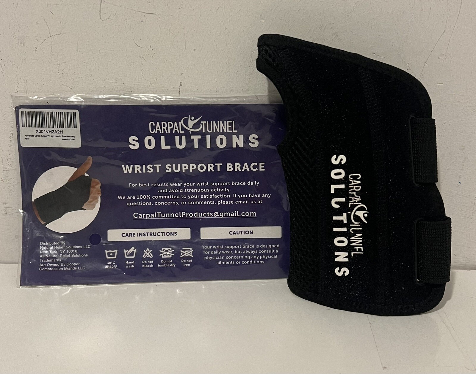 Carpal Tunnel Solutions Adjustable Splint Wrist Brace Support Sprain Arthritis