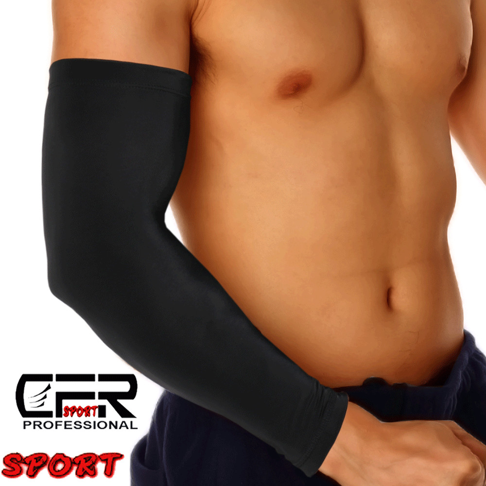 Compression Elbow Support Thigh Arm Sleeve Brace Anti Sun UV For Men Women Wrap