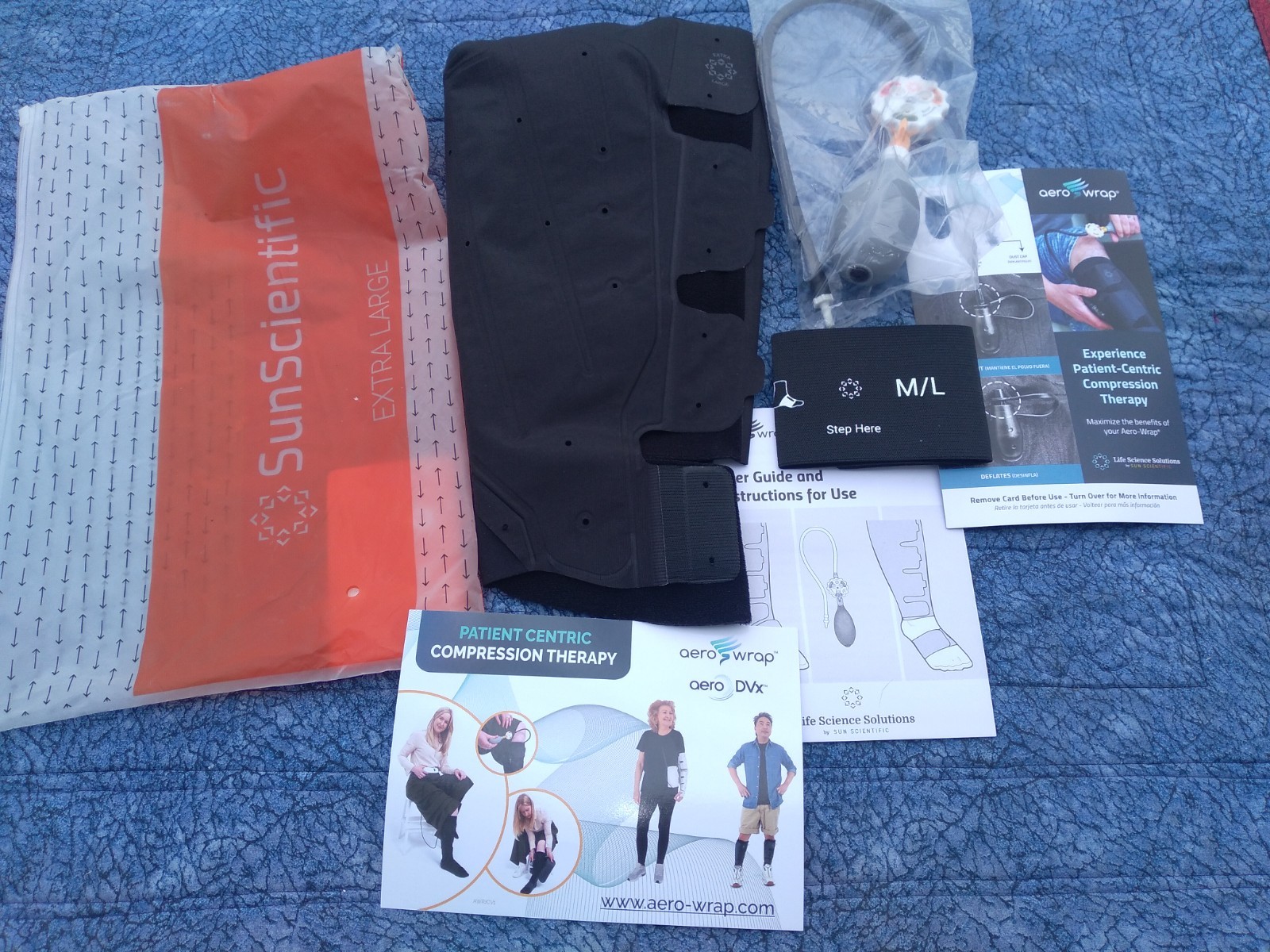 Sun Scientific Aero-Wrap Gradient Compression Unilateral XL Extra Large Flex