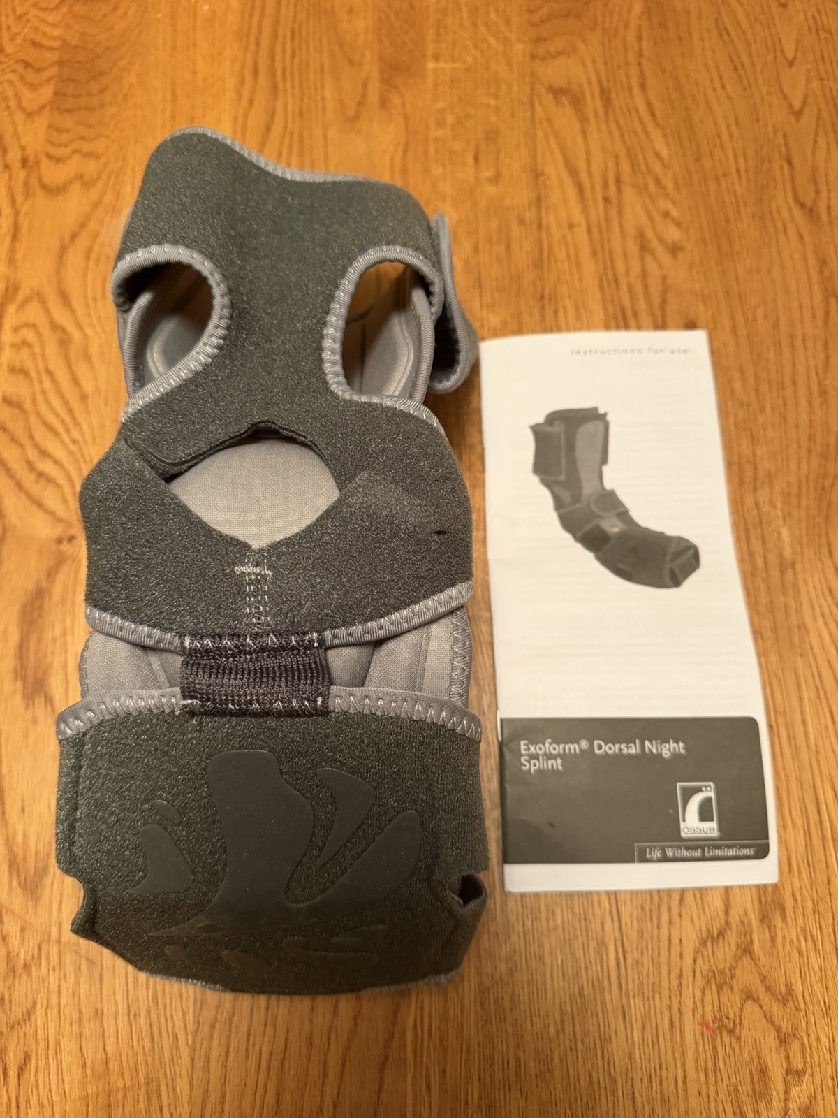 Ossur Exoform Dorsal Night Splint Grey Size Medium Unisex New W-50085